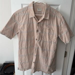 Hurley Beige Striped Men's Shirt